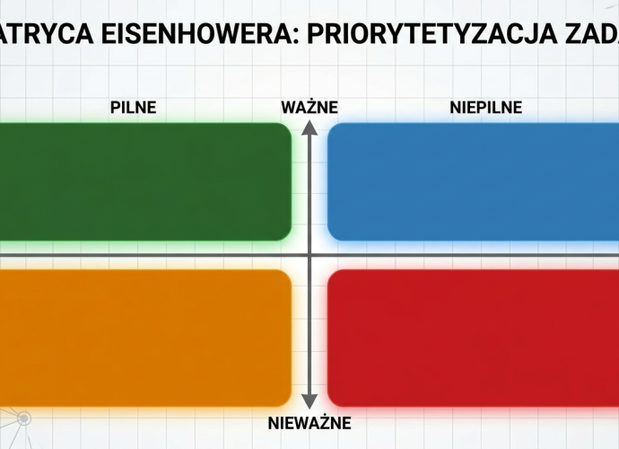 macierz eisenhowera, matryca eisenhowera, macierz pilne ważne